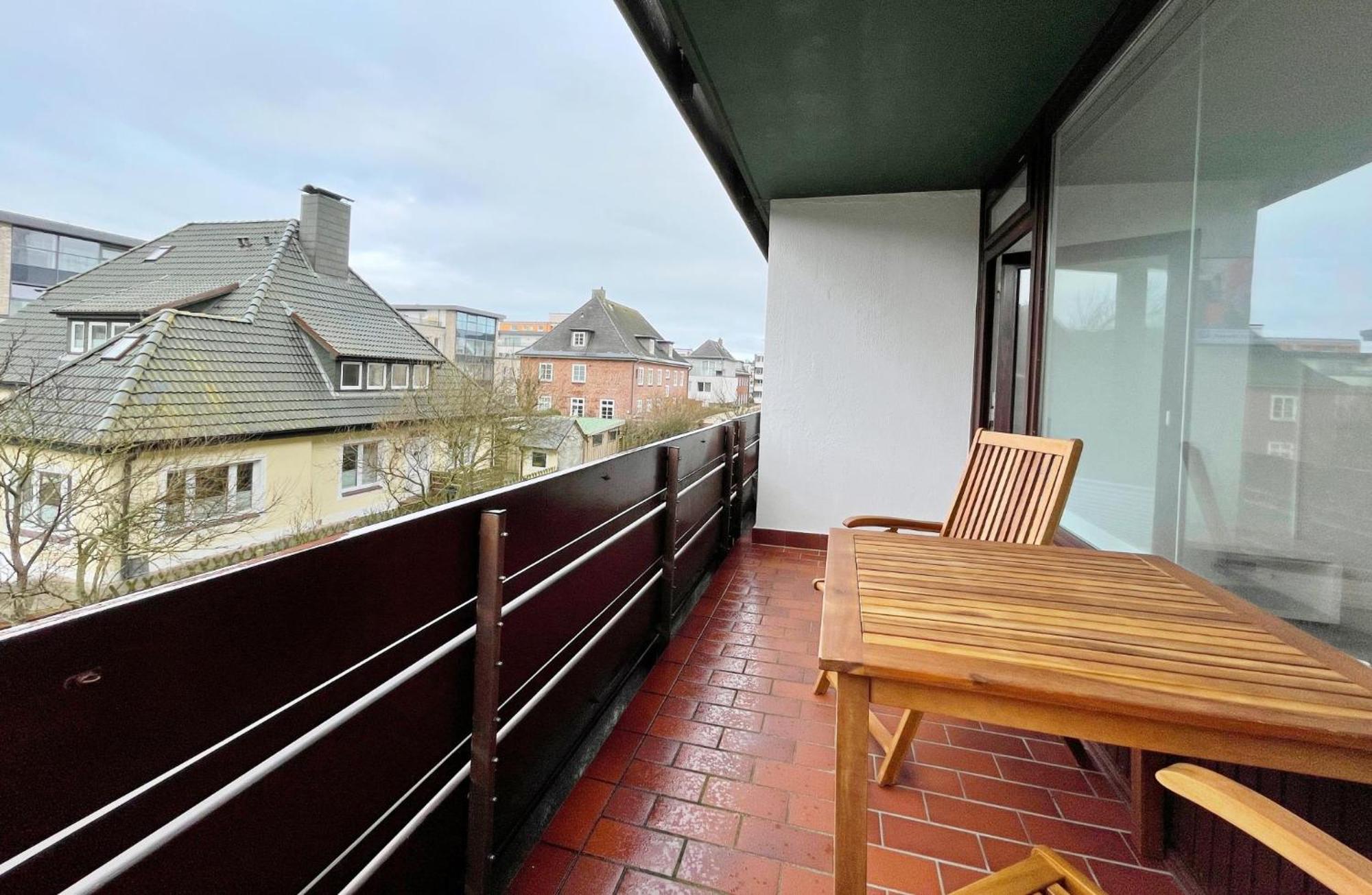 Ferienwohnung Mitten In Westerland Mit Balkon Strandlaufer 1 Esterno foto